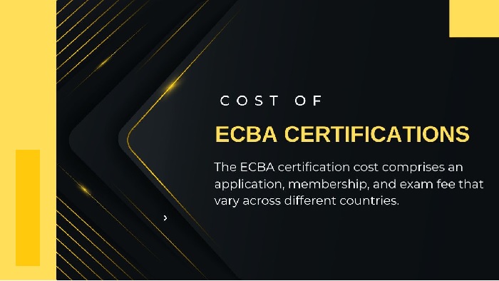 Cost of ECBA Certifications