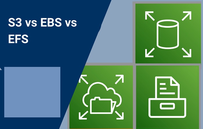 What is the Main Difference Between Amazon S3 vs EBS vs EFS